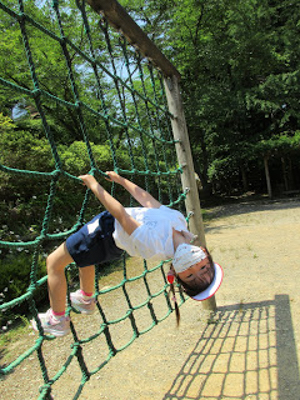 加茂山公園で遊んだよ！